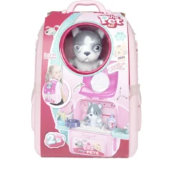 Sac à dos jouet toilettage chien ou chat 14 pièces