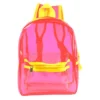 Sac à dos OMG rose et jaune transparent