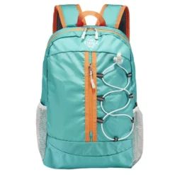 Sac à dos randonnée 20L polyester bleu et orange 27,5x12xH41cm