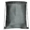 Sac à dos uni avec cordon 34xH43cm - 2 modèles gris ou noir