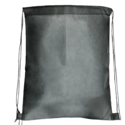 Sac à dos uni avec cordon 34xH43cm - 2 modèles gris ou noir