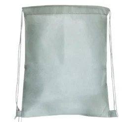 Sac à dos uni avec cordon 34xH43cm - 2 modèles gris ou noir