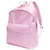 Sac à dos uni 2 poches 28x10,5xH37cm - 2 modèles noir ou rose