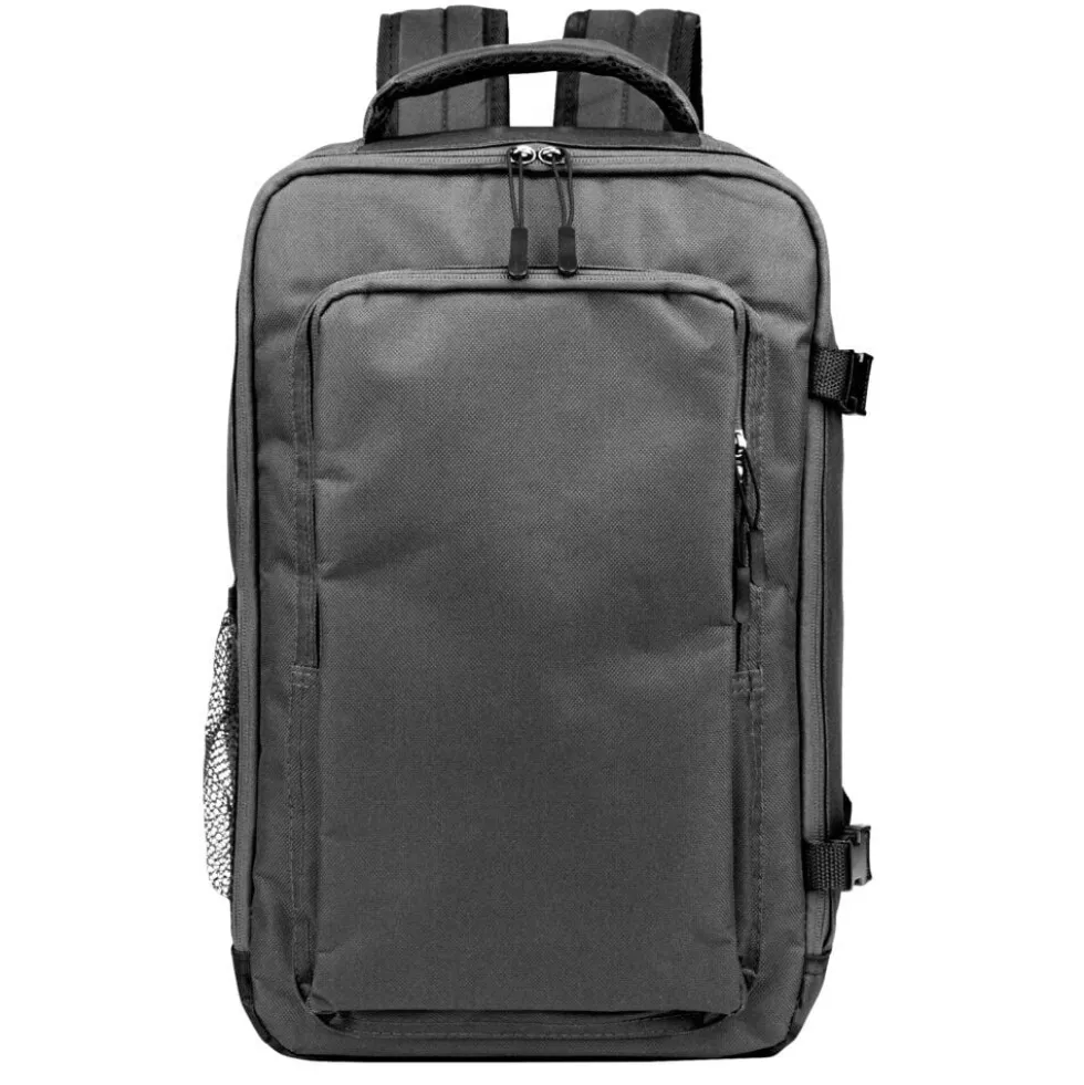 Sac à dos voyage 20L lowcost polyester gris L25xP20xH40cm