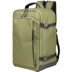 Sac à dos voyage 20L lowcost polyester vert kaki L25xP20xH40cm