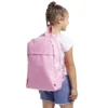 Sac à dos 27x41cm polyester rose ou noir