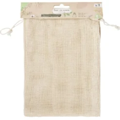 Sac en coton blanc x3