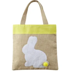 Sac en lin design lapin de Pâques (2 modèles)