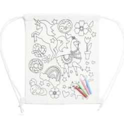 Sac en tissu à colorier