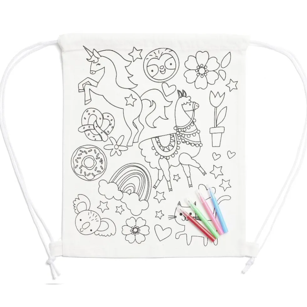 Sac en tissu à colorier
