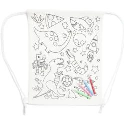 Sac en tissu à colorier