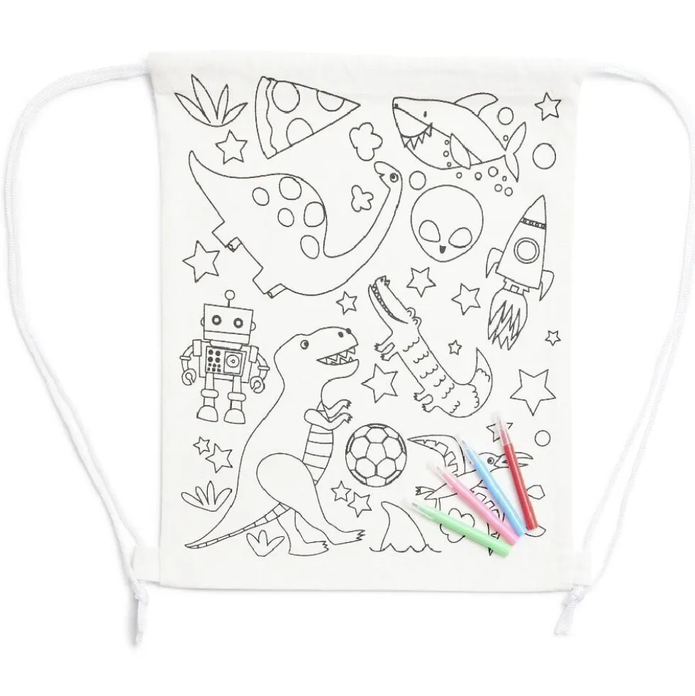 Sac en tissu à colorier