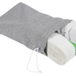 Sac à linge sale ou chaussures x2 polyester gris