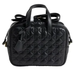 Sac à main bandoulière noir grand format 25,5x8,5xH19cm