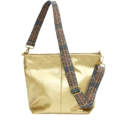 Sac à main femme fourre-tout anse ethnique amovible 32x10xH25cm - 3 modèles