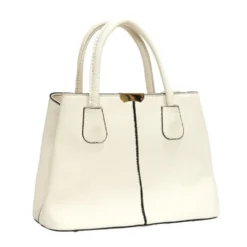 Sac à main simili petite anse et bandoulière amovible 30x13xH22cm - 3 modèles