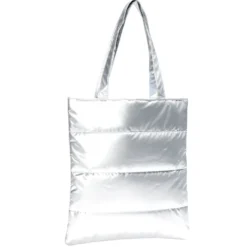 Sac matelassé design doudoune 34x39cm - 3 coloris