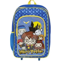 Sac à roulettes enfant Harry Potter bleu et jaune H41cm