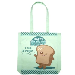 Sac shopping tote bag kawaii "À croquer" 36,5x10xH42cm