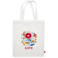 Sac tote bag polycoton 34x39cm Love pour maman (2 modèles)