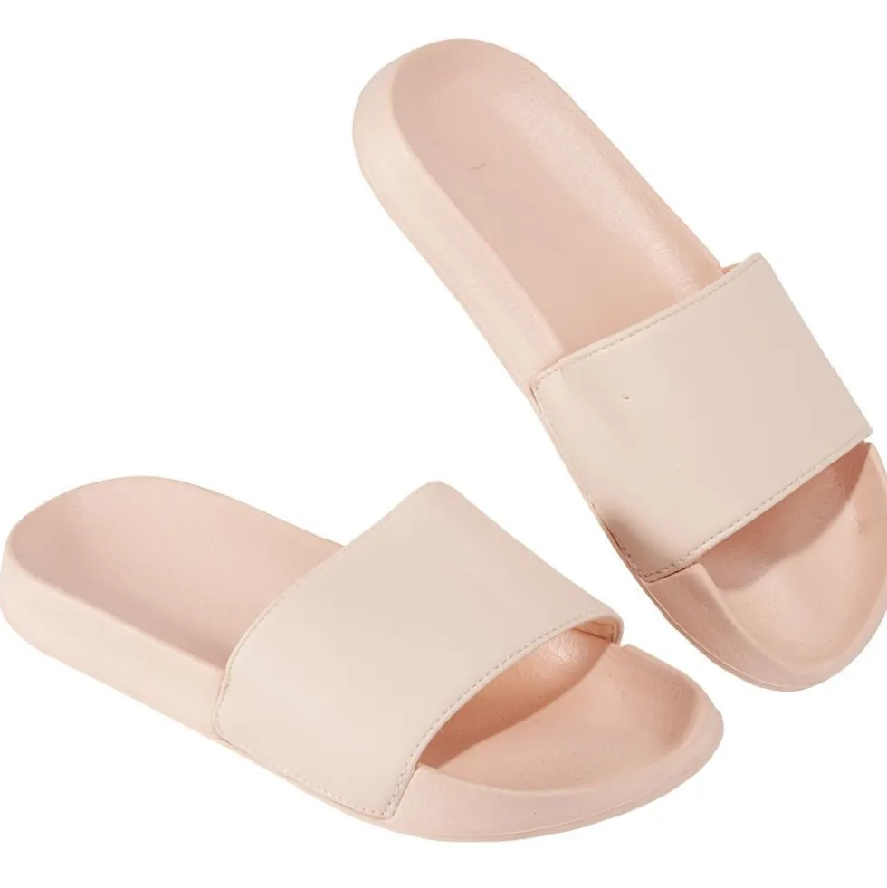 Sandales claquettes plastique rose uni T36/37