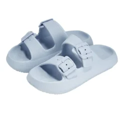 Sandales enfant 2 brides plastique bleu 30/31