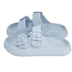 Sandales enfant 2 brides plastique bleu 30/31