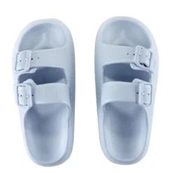 Sandales enfant 2 brides plastique bleu 30/31