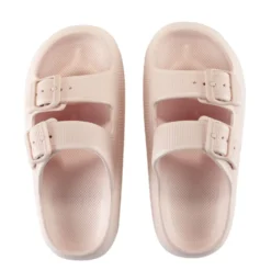 Sandales enfant 2 brides plastique rose 32/33