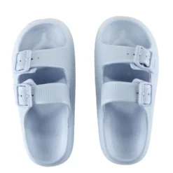 Sandales enfant 2 brides plastique bleu 32/33