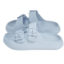 Sandales enfant 2 brides plastique bleu 32/33