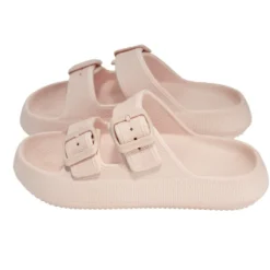 Sandales enfant 2 brides plastique rose 30/31