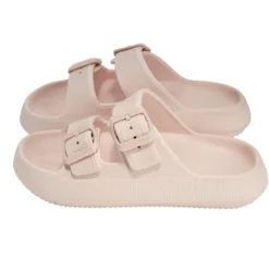 Sandales enfant 2 brides plastique rose 34/35