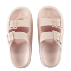 Sandales enfant 2 brides plastique rose 34/35
