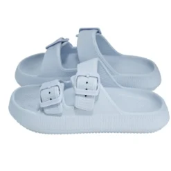 Sandales enfant 2 brides plastique bleu 34/35