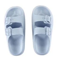 Sandales enfant 2 brides plastique bleu 34/35