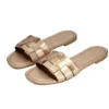 Sandales femme carrées simili rose gold 39/40