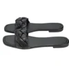 Sandales femme tressées simili noir 39/40