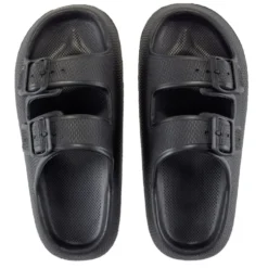 Sandales unisex 2 brides plastique noir 40/41