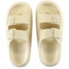 Sandales unisex 2 brides plastique beige T40/41