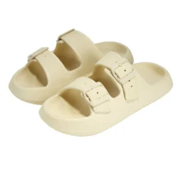 Sandales unisex 2 brides plastique beige 38/39