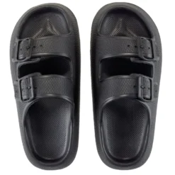 Sandales unisex 2 brides plastique noir 38/39