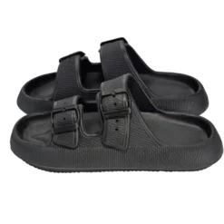 Sandales unisex 2 brides plastique noir 36/37