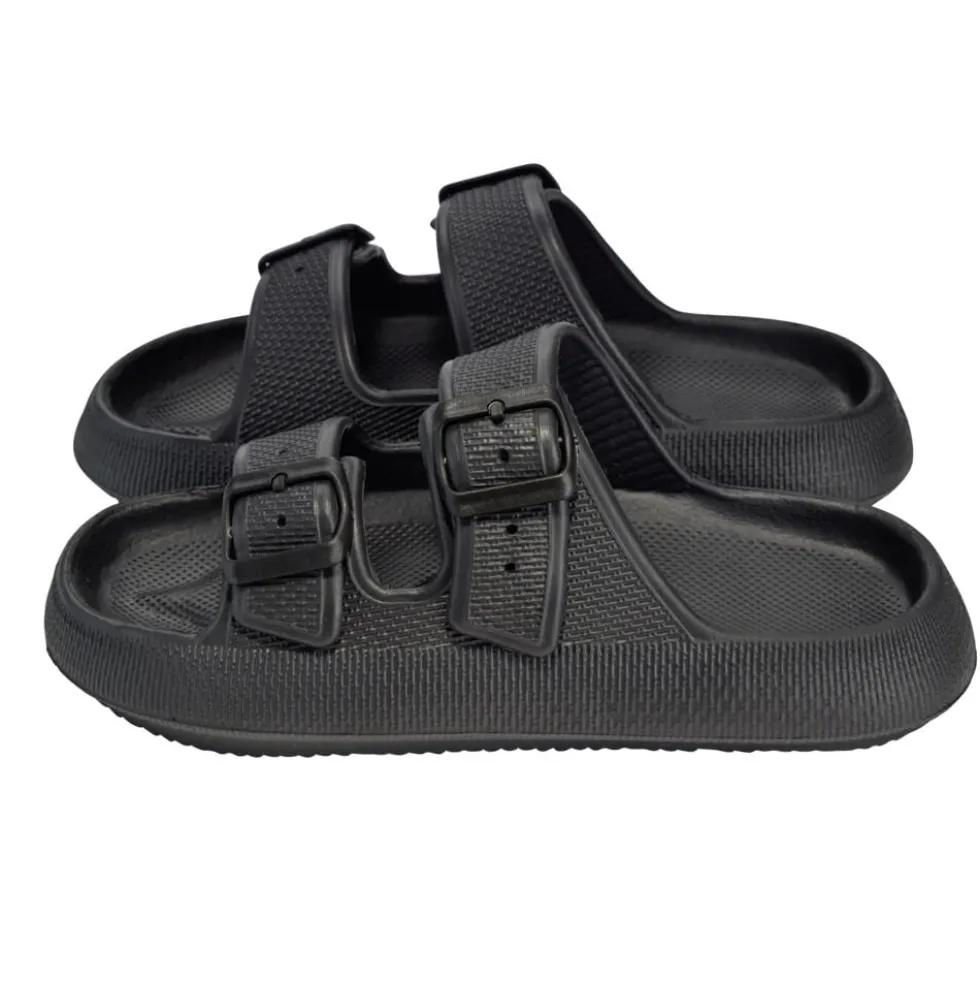 Sandales unisex 2 brides plastique noir 36/37
