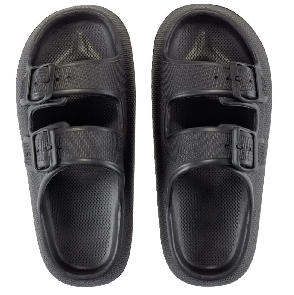 Sandales unisex 2 brides plastique noir 36/37