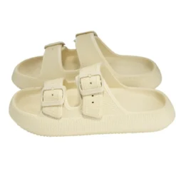 Sandales unisex 2 brides plastique beige 42/43