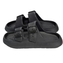 Sandales unisex 2 brides plastique noir 44/45