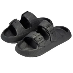 Sandales unisex 2 brides plastique noir 44/45