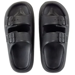 Sandales unisex 2 brides plastique noir 44/45