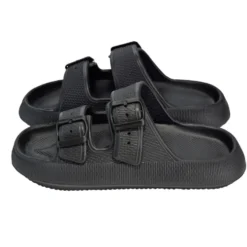 Sandales unisex 2 brides plastique noir 42/43